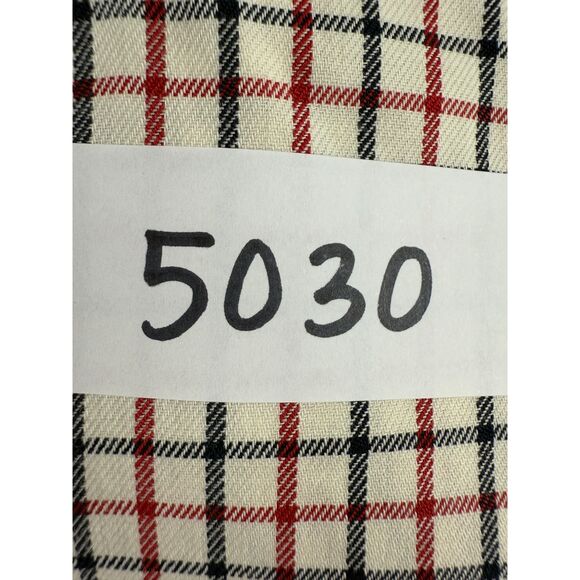 Ralph Lauren Men's Long Sleeve Button Down Shirt Cream Red Black Size M - Picture 12 of 12